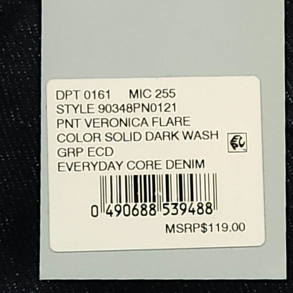 Antonio Melani Jeans Straight Leg Dark Wash Everyday Core Denim High Rise sz. 32 - Picture 4 of 9